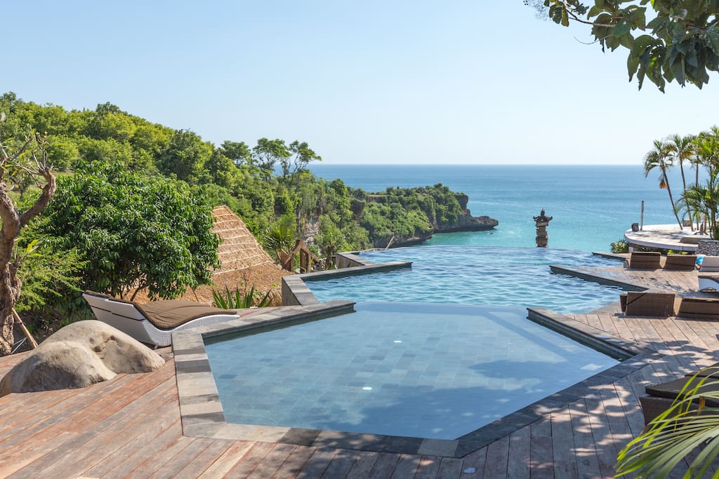 Proudly present our brand new three-tier infinity pool