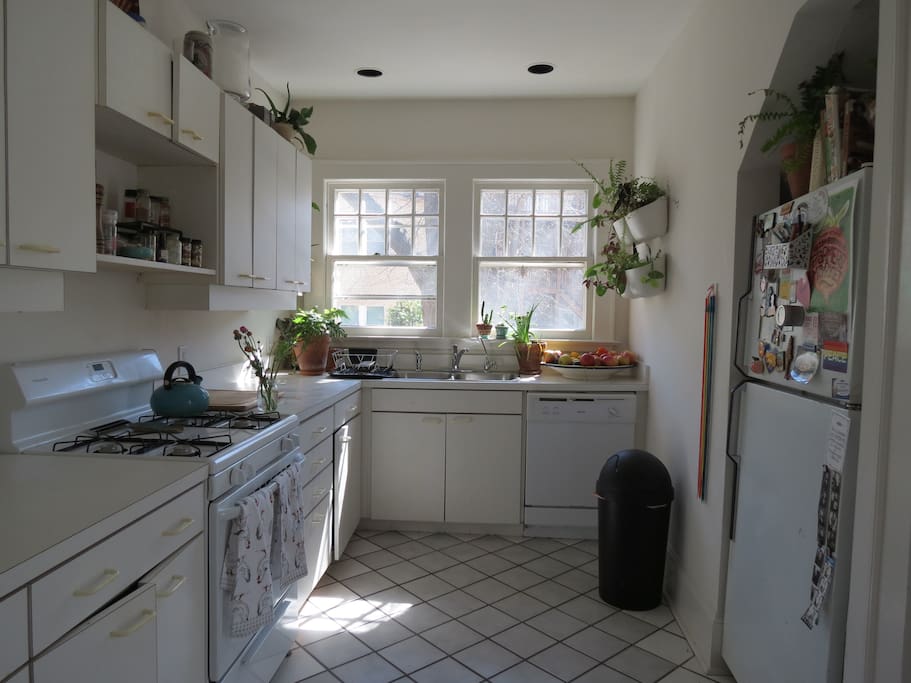You'll have full access to the kitchen, complete with coffee and tea for you each morning.