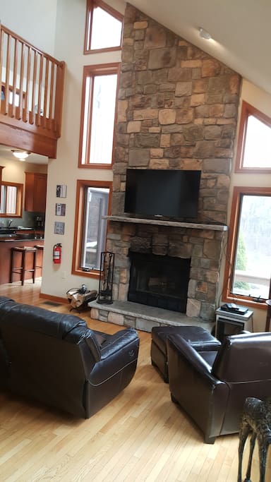 Living Room and Fireplace