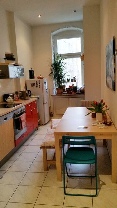 The kitchen. Nice and comfy.