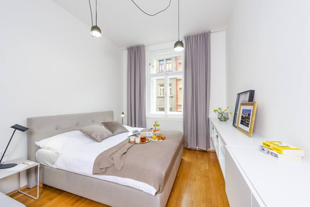 Deluxe spacious apartment with king size bed and sofa