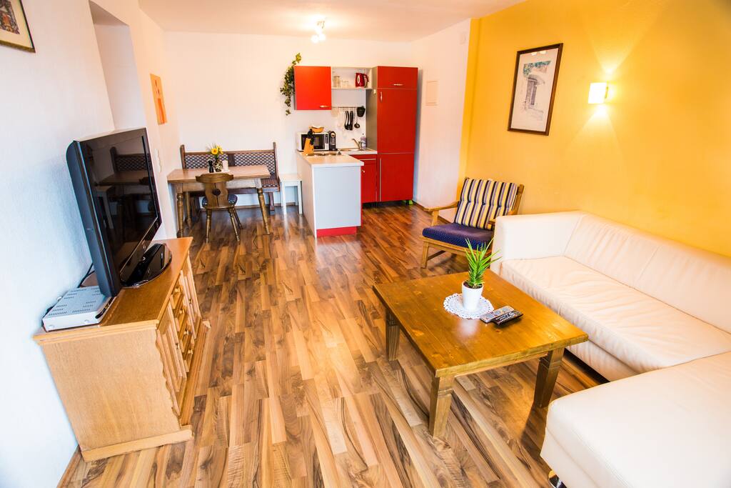 Apartment Rotschwänzchen Wohnbereich