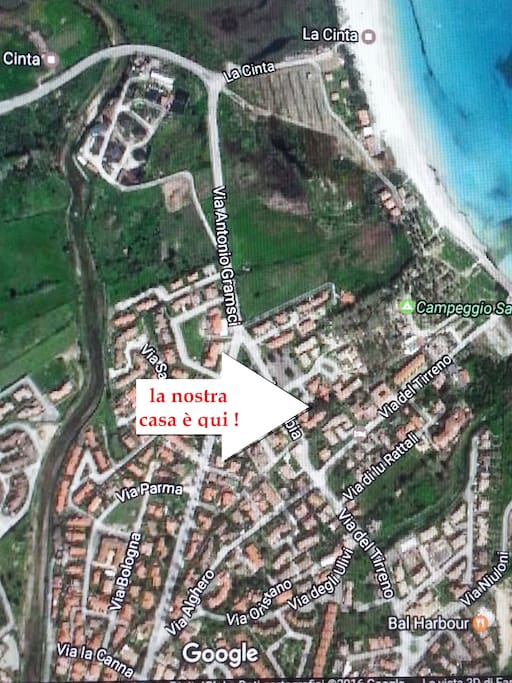 Posizione esatta della nostra casa !