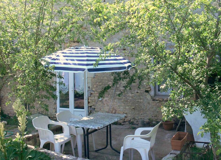 terrasse côté jardin