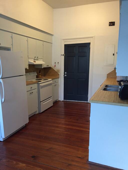 Kitchen and entry door