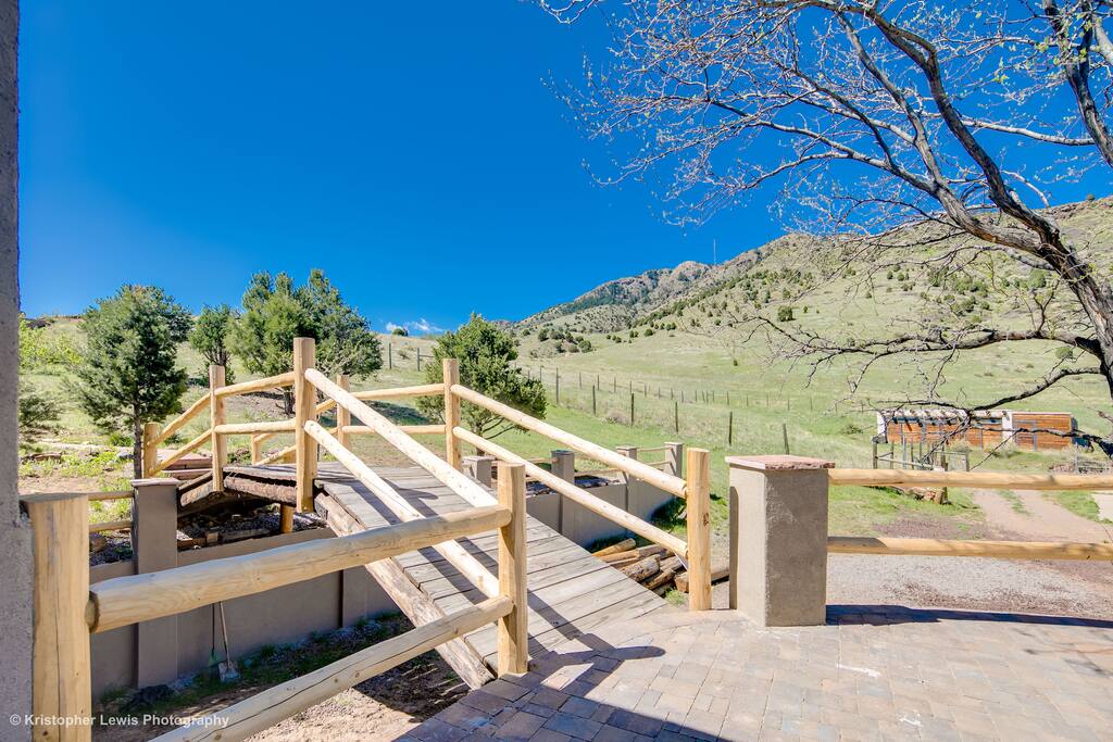 Wooden Walkway Feature