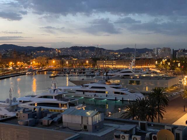 Spectacular views on Port Vell!
