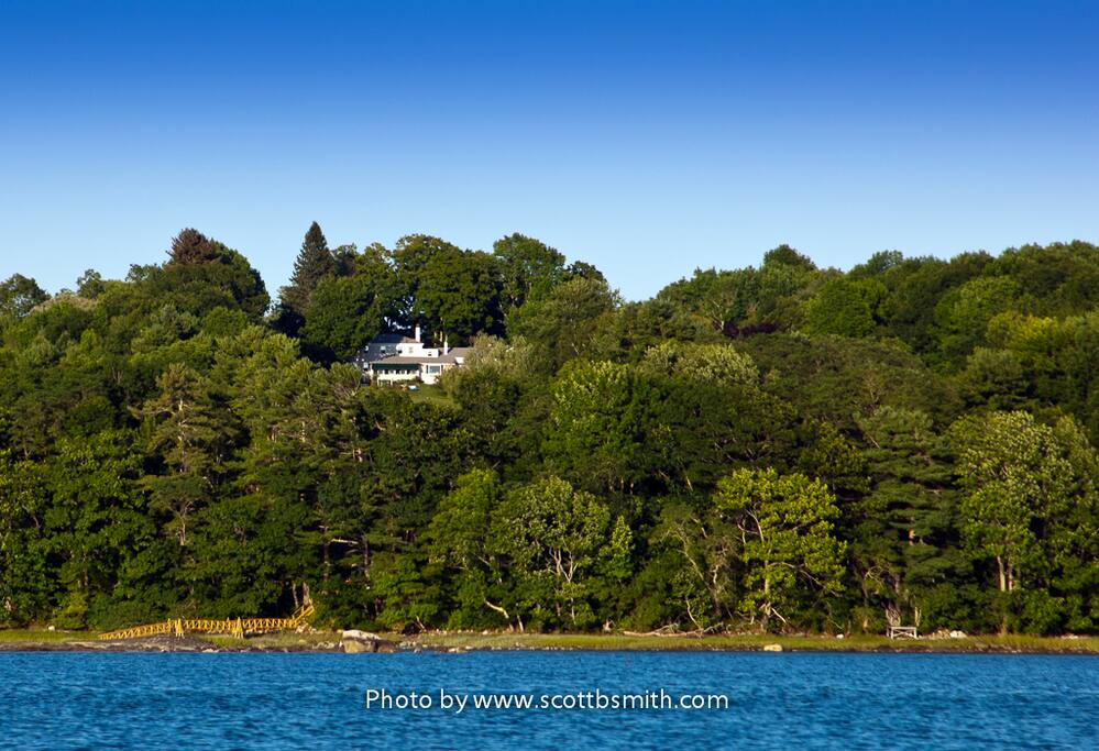 Blue Blinds as seen from the Damariscotta River