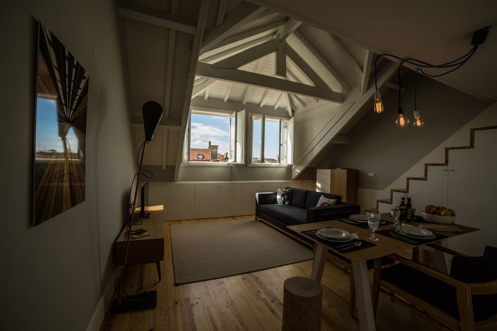 As you enter the apartment
