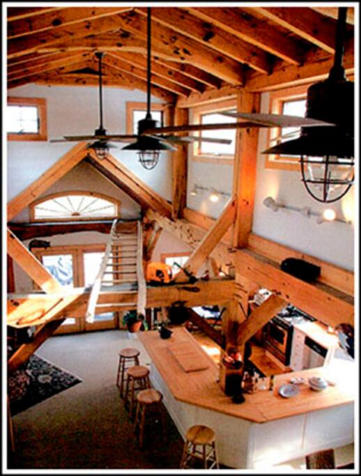 From the sleeping loft