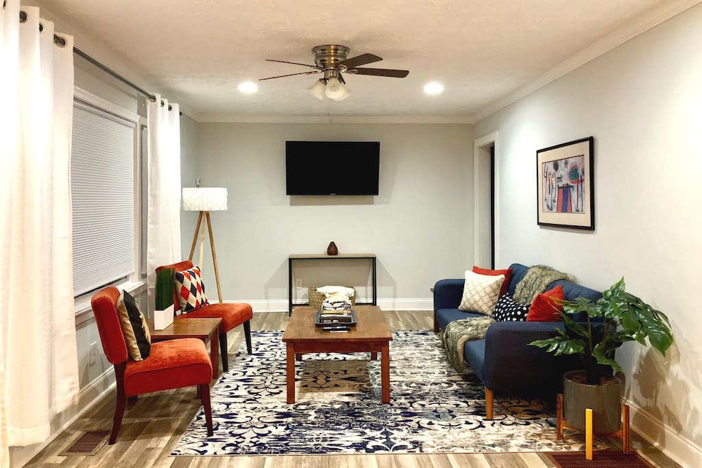 Living room with AppleTV