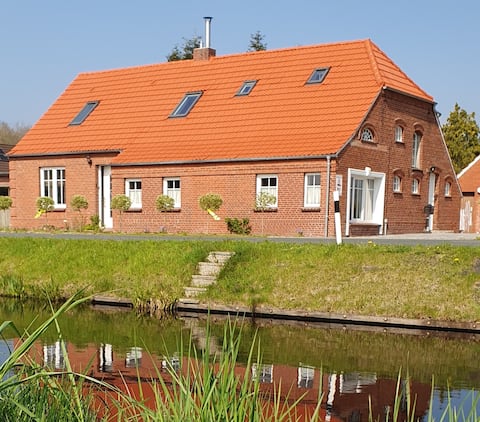 Traditional East Frisian house of 100 years