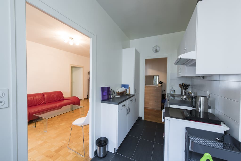 Kitchen and Living Room