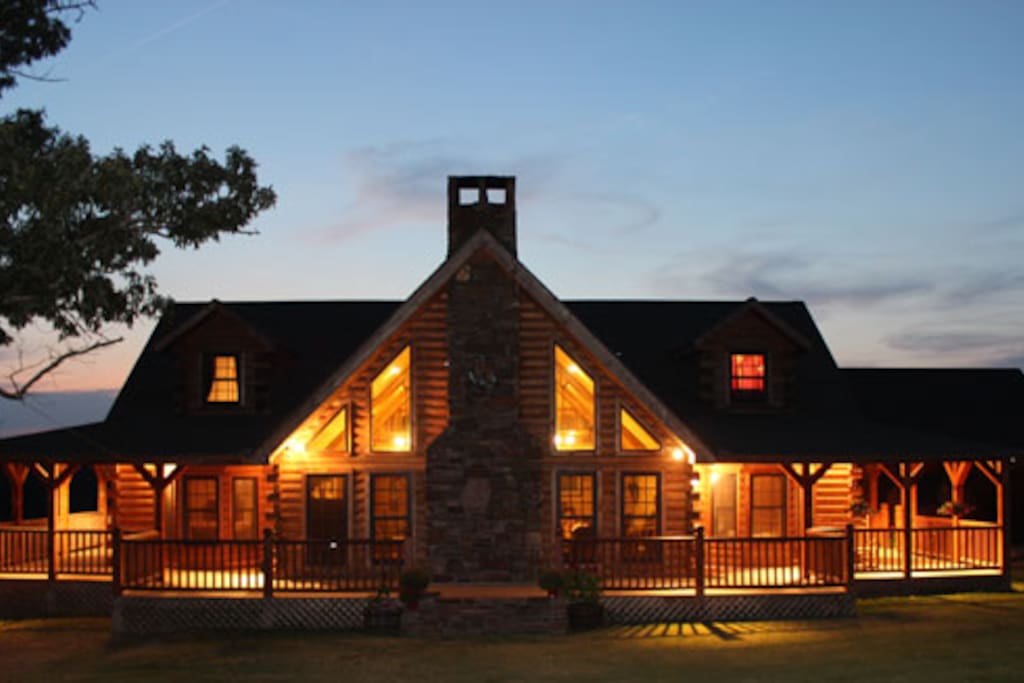Lodge at night
