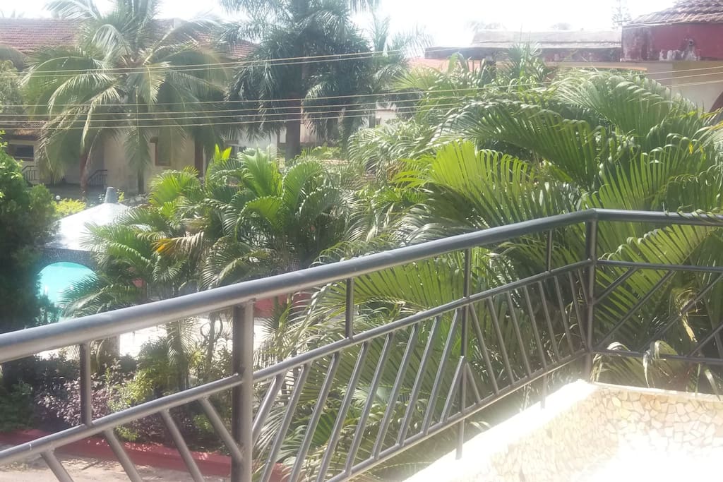 The Big open Balcony. Overlooking the pool...