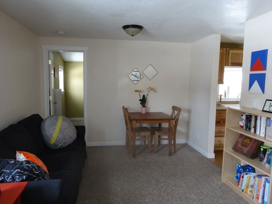 Spacious living room for a small house