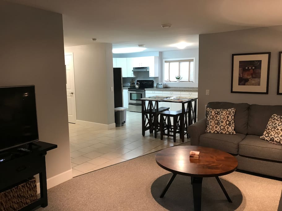 living room to kitchen