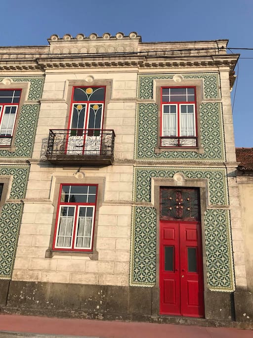 Vista da frente da casa