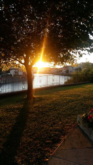 tramonto sull'Adige