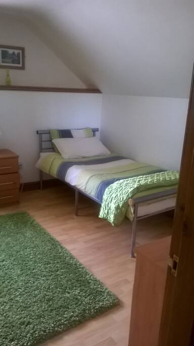Part of 3 bedded suitable for a family staying with children.