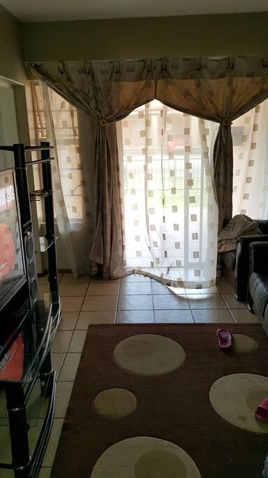 Lounge with TV.