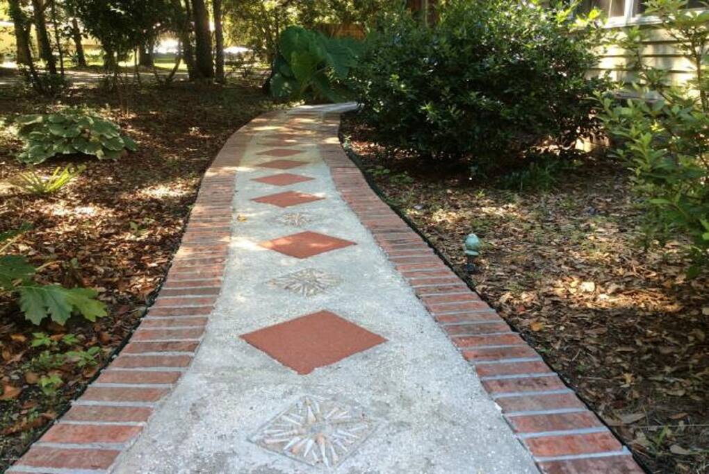 Follow the Red Brick Path