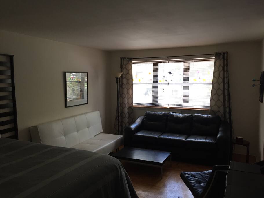 Brand New Furniture.White couch Turns into a bed as well.
