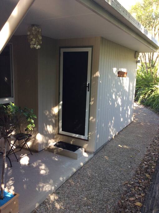 Private entrance to your room.