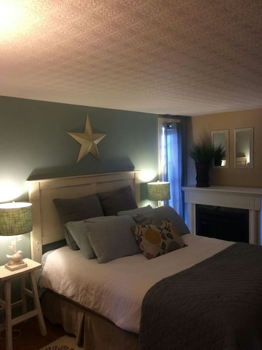 Master bedroom with Queen size bed