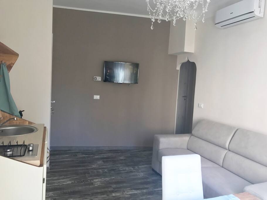 Sala con divano letto