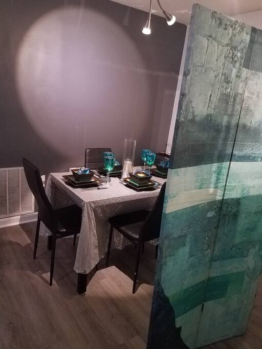 Discuss Business Over Dinner for four or enjoy a private intimate meal for two.