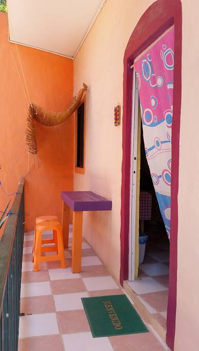 A private sitting area