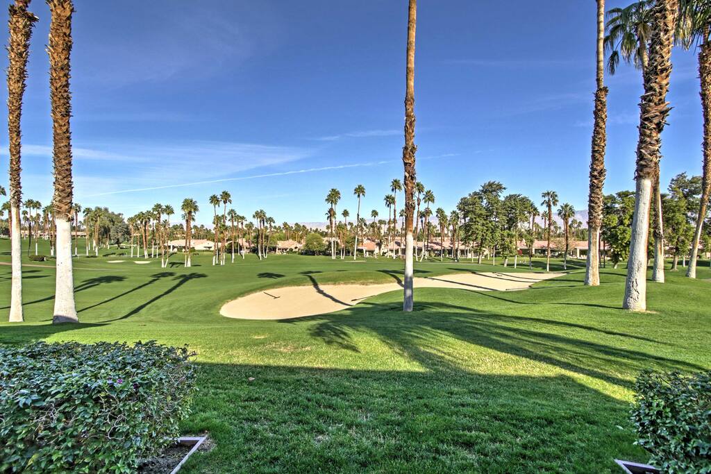 Perched directly on the fairway, this home promises a memorable vacation.