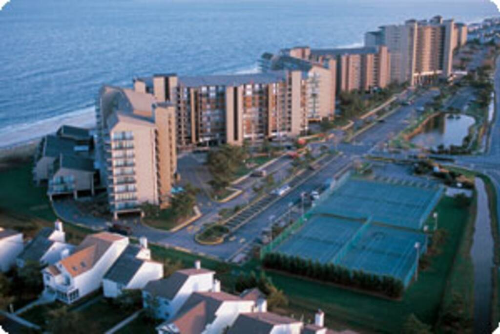 Sky view of the Sea Colony Resort
