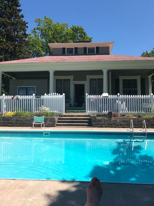 Pool looking towards the back porch