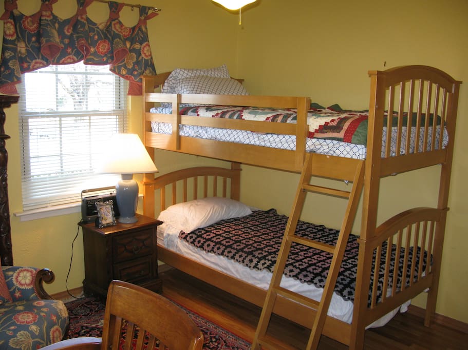 Bedroom with bunk beds.
