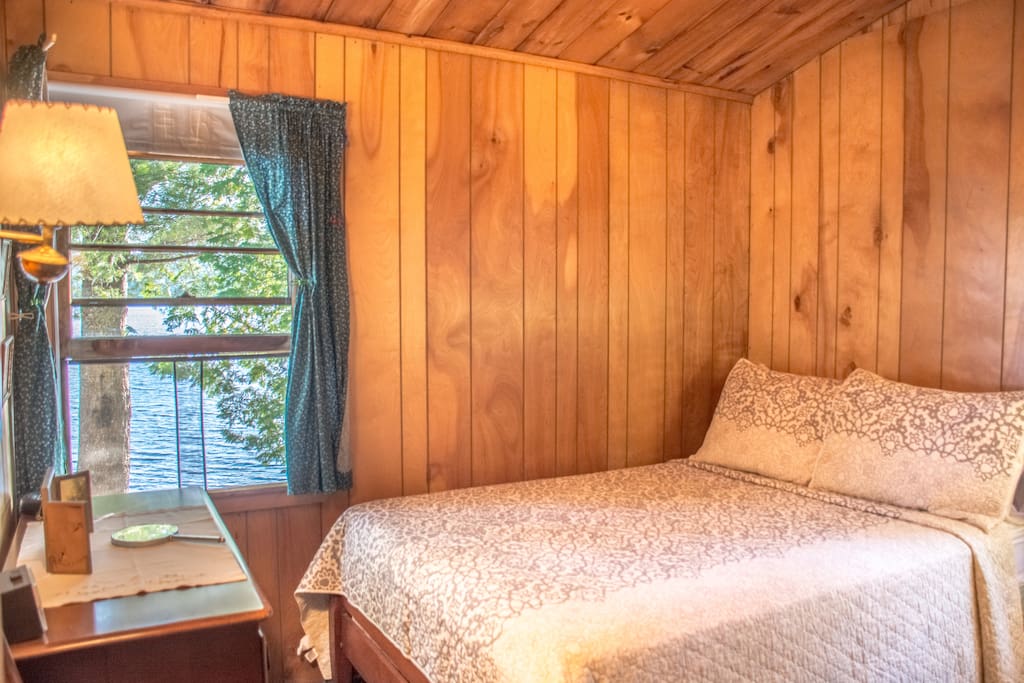 Water views from the bedroom