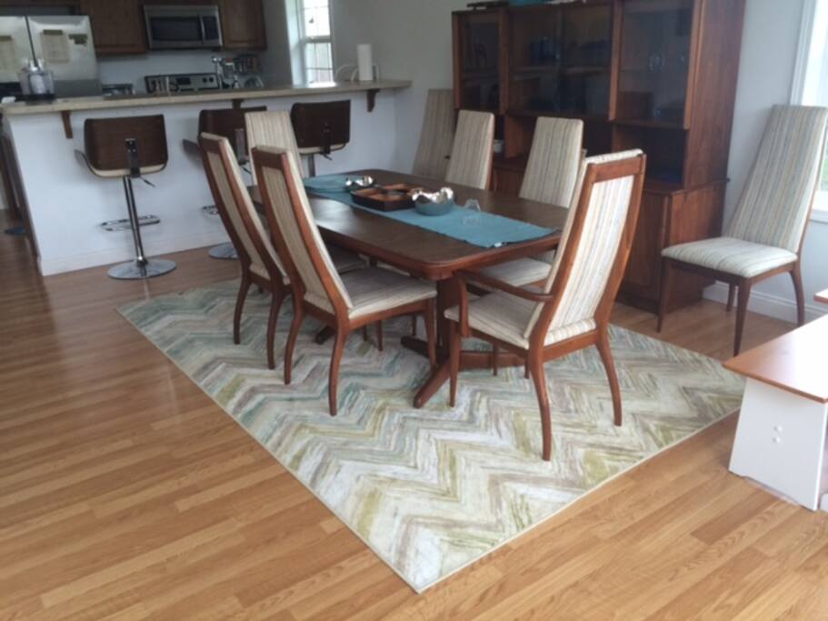 Dinnertime! Mid-century modern furniture from the 60s. Several one of a kind designer pieces by Danish furniture designer- Josef Otmar.