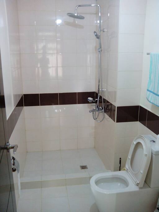 Bathroom with heater