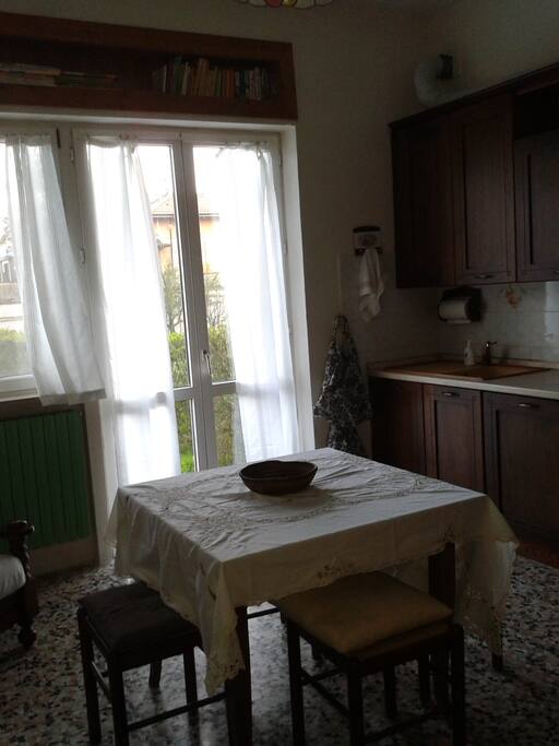 kitchen and dining room