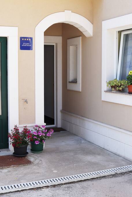 The entrance