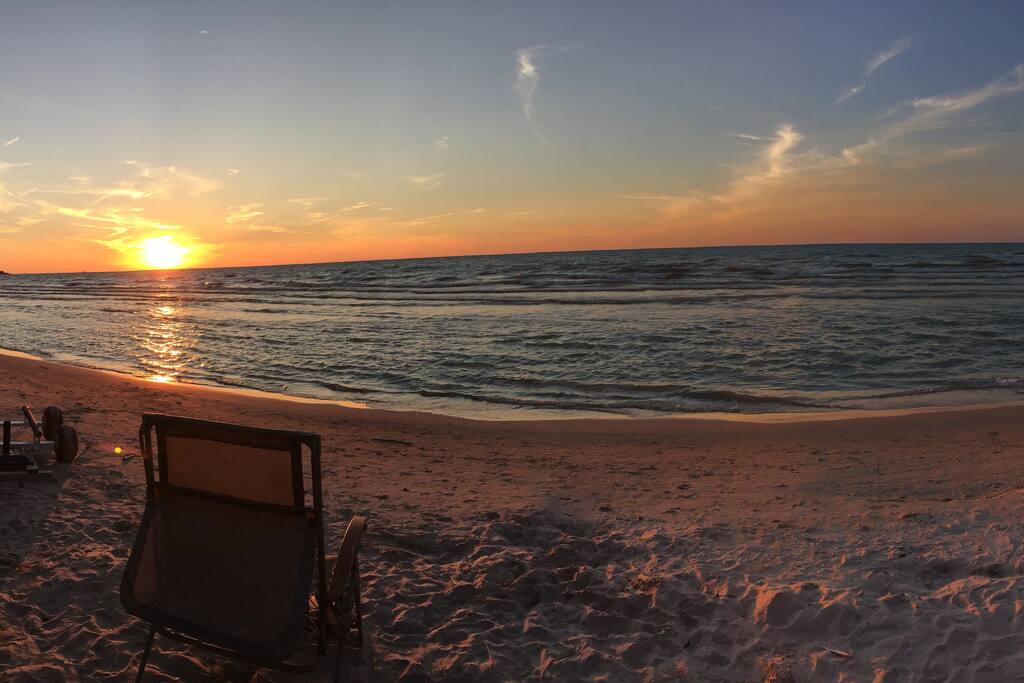 View from your Beach, 40 feet from cottage front door