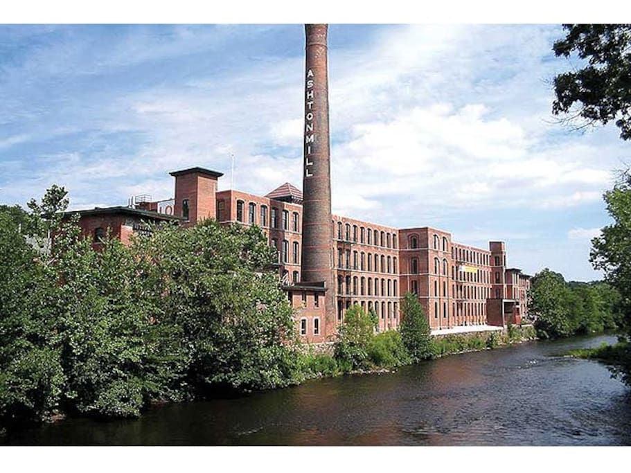 The Ashton Mill, circa 1864. Cotton mill factory from America's Industrial Revolution.