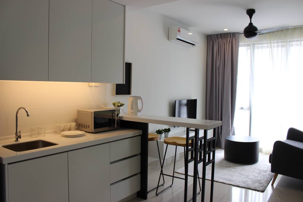 Living Room and Pantry Of Suite Room