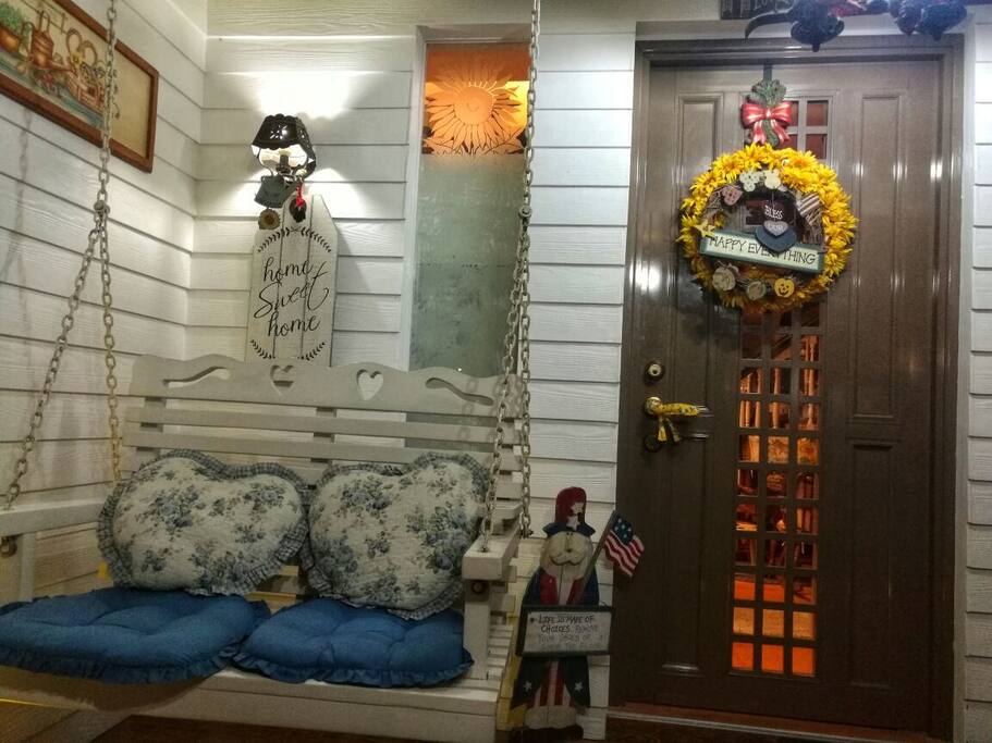 A country-welcome atmosphere porch
