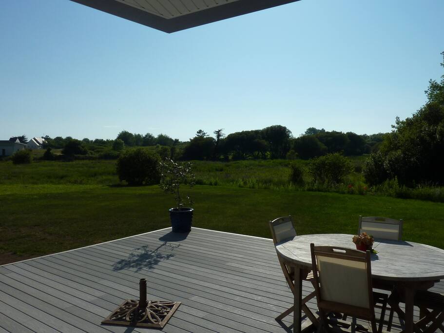 Le jardin (800m², aujourd'hui clos)