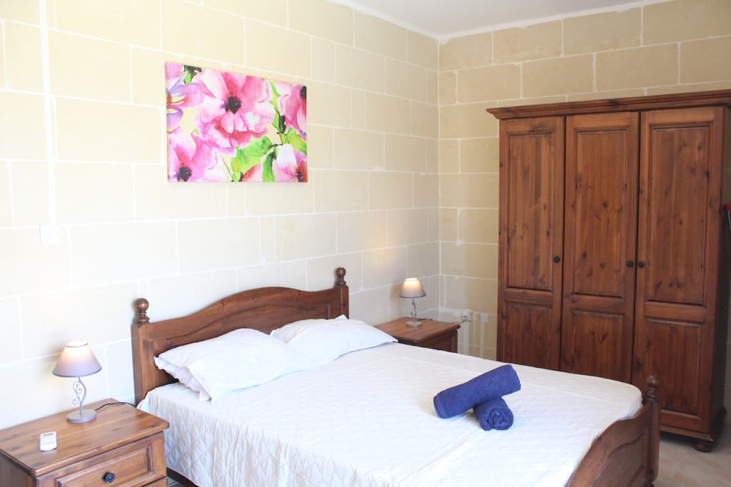 Bedroom double bed with Balcony and Ensuite