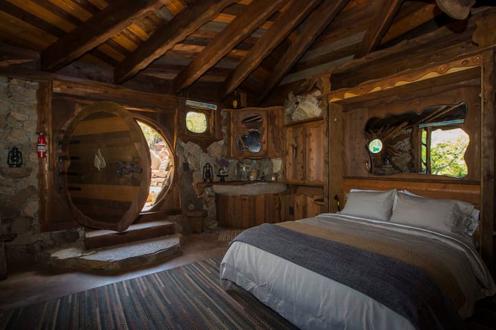 Real-life Hobbit House from the Shire in "The Lord of the Rings" in San Diego, Califorrnia!