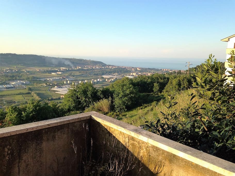 il panorama dal balcone