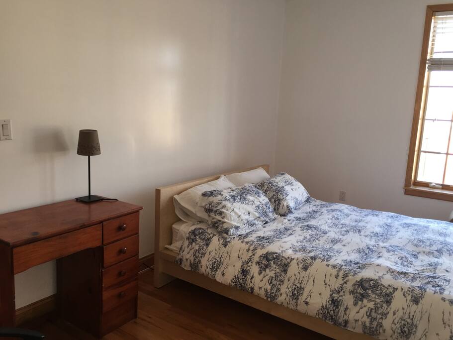 Desk in first bedroom
